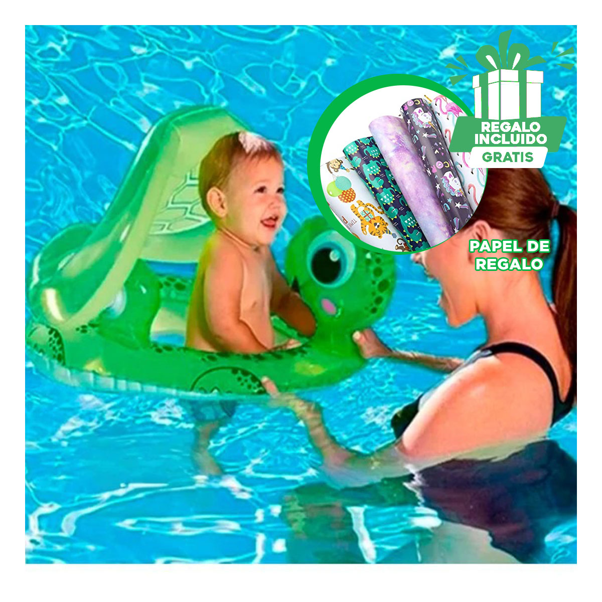 PACK5 FLOTADOR ARO PARA NINOS CON DISENO DE PRINCESA 51CM - 1