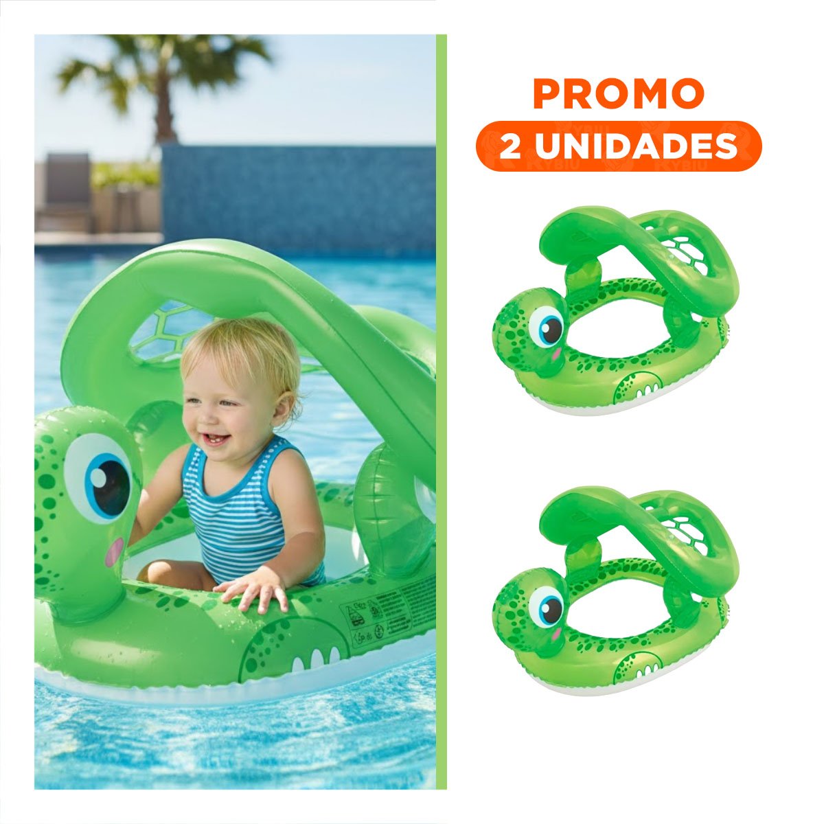 PACK2 FLOTADOR INFLABLE PARA DIVERSION ACUATICA Y SEGURIDAD - 1