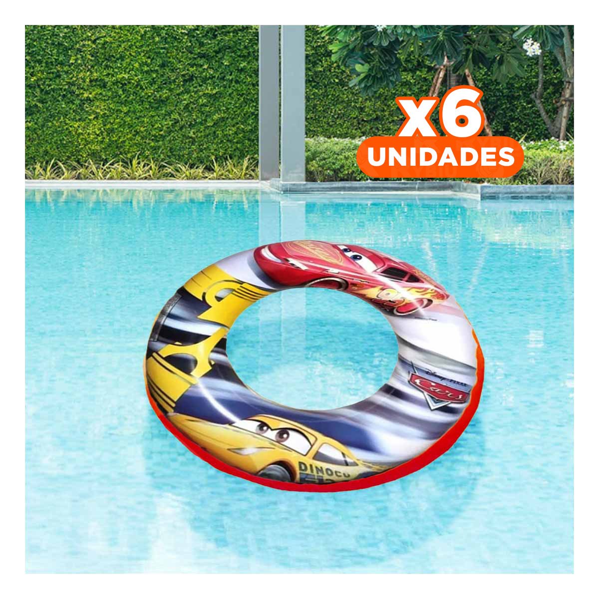 PACK6 ACCESORIO INFLABLE PARA USO INFANTIL EN AGUA Y+REGALO STICKER - 1