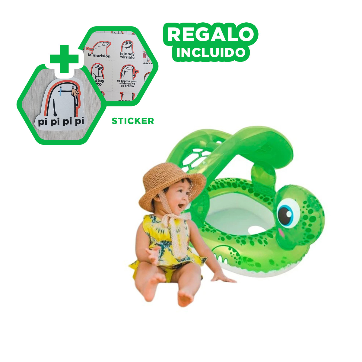 PACK9 FLOTADOR RESISTENTE DE 51CM PRINCESA Y+PAPEL DE REGALO - 1