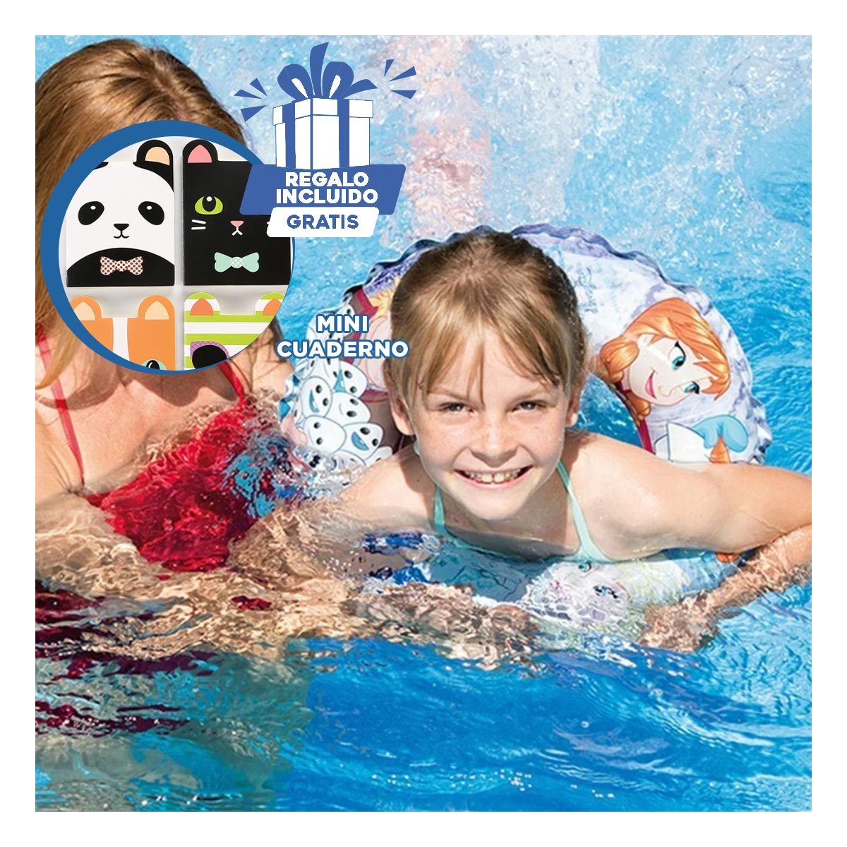 SALVAVIDAS VERSATIL ARO DE 51CM PRINCESA Y+GIFT MINIAGENDA - 1