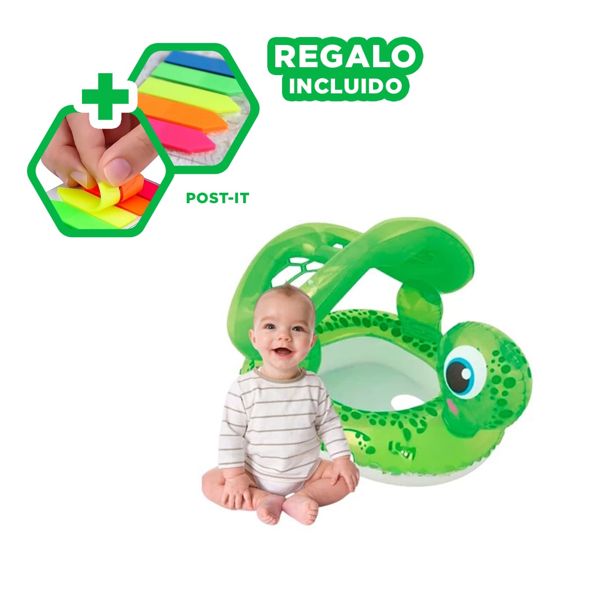 INFLABLE PARA NADAR ARO 51CM PRINCESA Y+BANDERITAS ADHESIVAS - 1