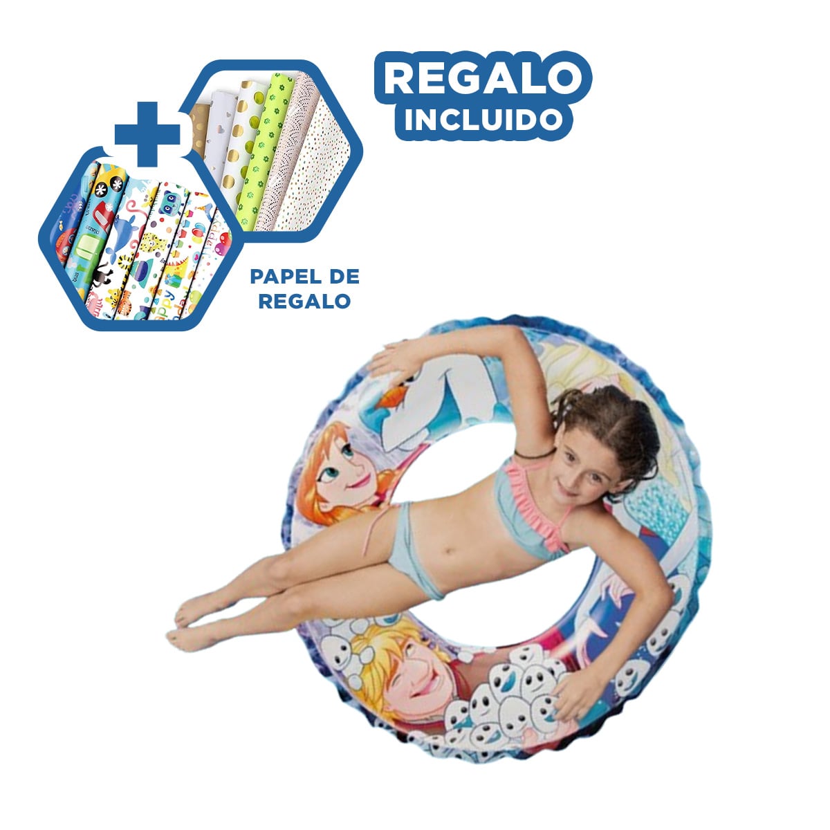 PACK6 SALVAVIDAS VERSATIL DE PRINCESA Y+LIGAS DE REGALO - 1