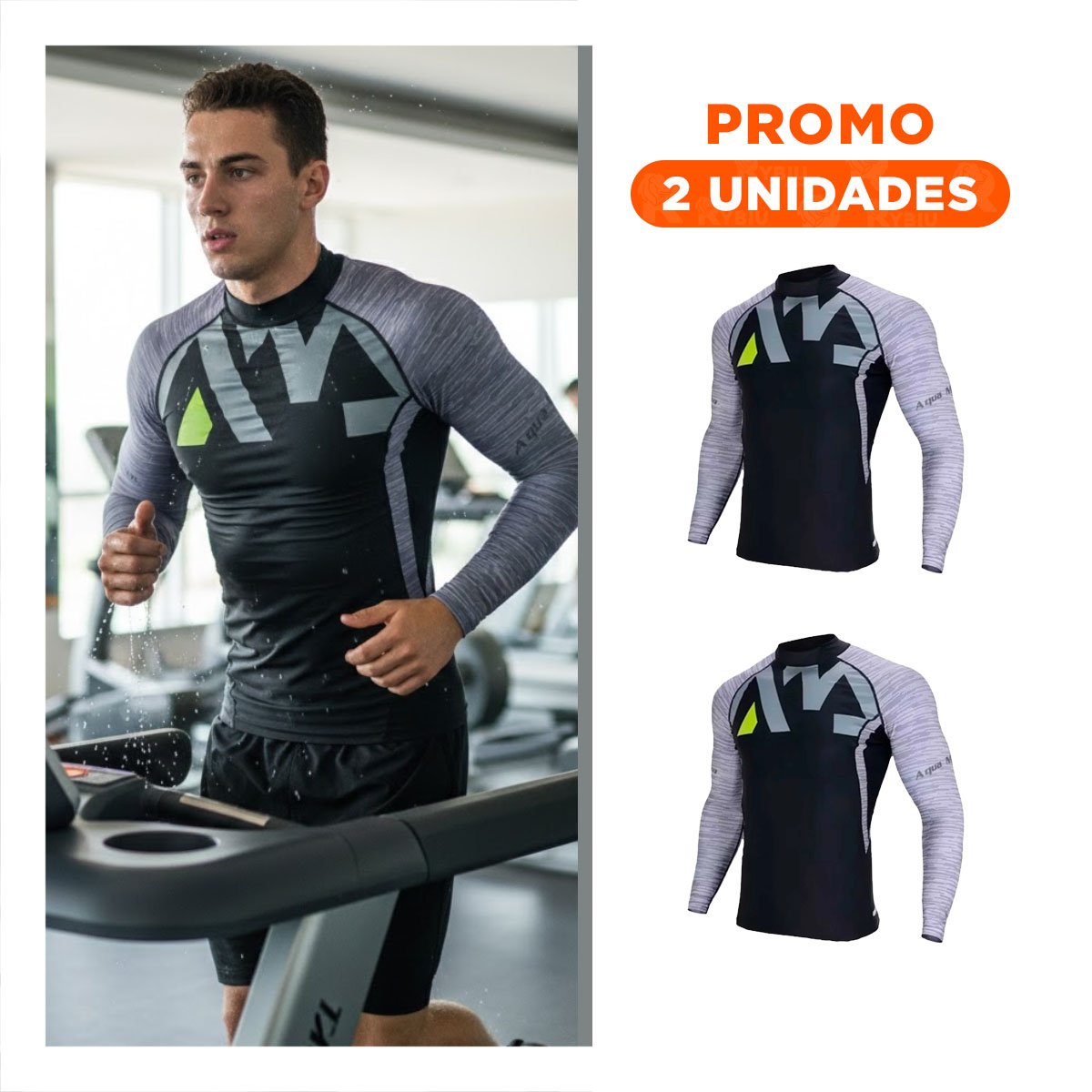 PACK2 ESTILO ELASTICO NAILON HOMBRE PLOMO NEGRO PARA PLAYA Y MAR TALLA L - 1