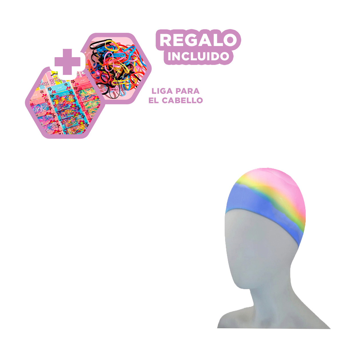 PACK12 PROTECTOR DE CABELLO ROSADO Y+LIGAS DE REGALO - 1