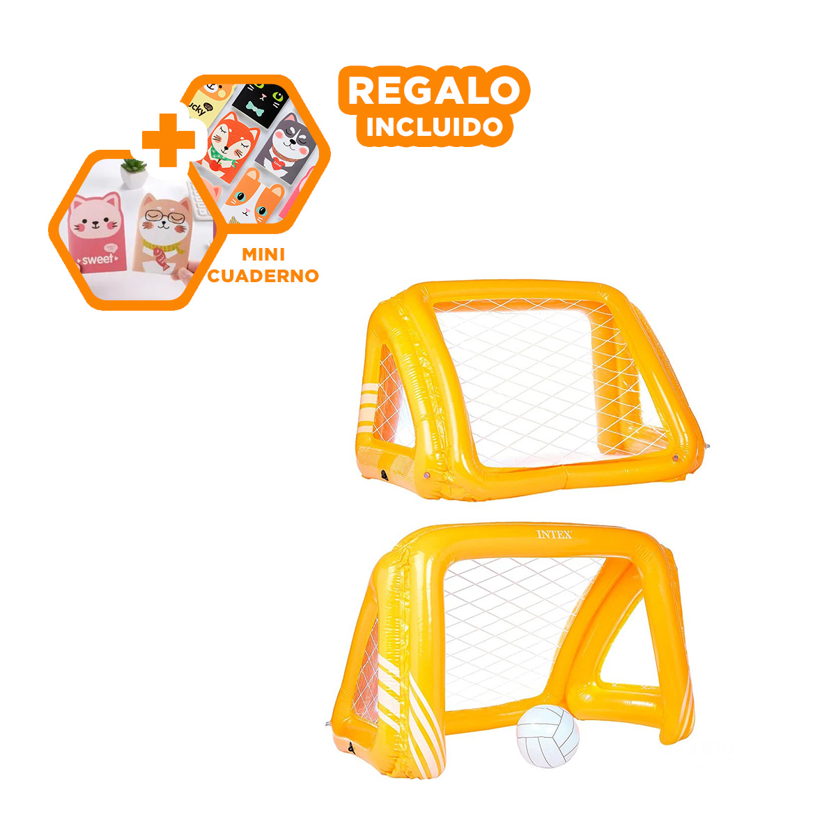 PACK2 ARCO CON ESQUINZAS LINDO EN NARANJA Y+REGALO AGENDITA - 1