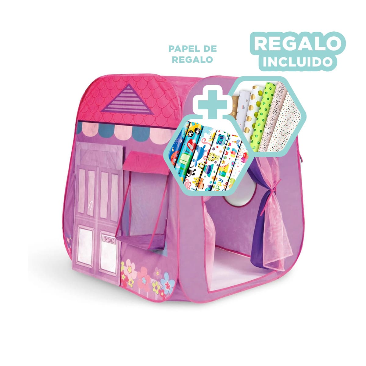 PACK3 BOUTIQUE DIVERTIDA PARA JUGAR LILA Y+PAPEL DE REGALO - 1