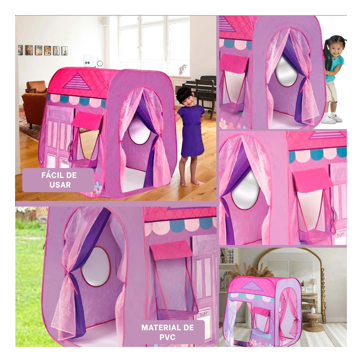 PACK2 BOUTIQUE INFANTIL EN LILA Y+BANDERITAS ADHESIVAS - 3