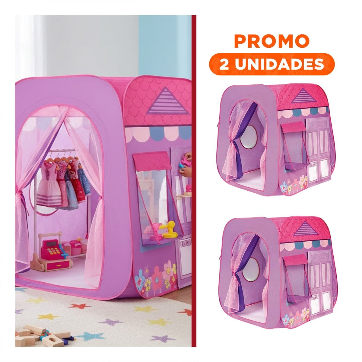 PACK2 ESPACIO INFANTIL LILA MG-801-3 PARA ACTIVIDADES RECREATIVAS EN FAMILIA - 1