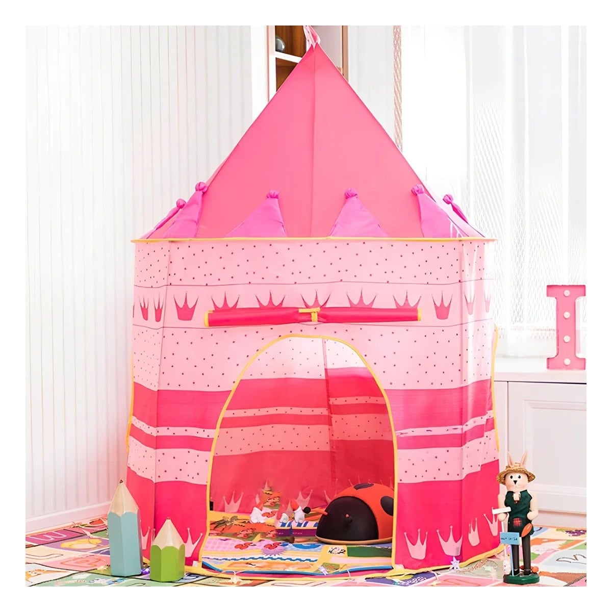 PACK3 CARPA DE 105X135CM PARA NIÑAS Y+BANDERITAS ADHESIVAS - 3