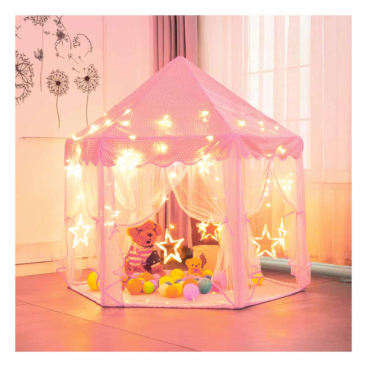 PACK3 CASITA DE CAMPO ELEGANTE CON LUCES Y+LIGAS DE REGALO - 3
