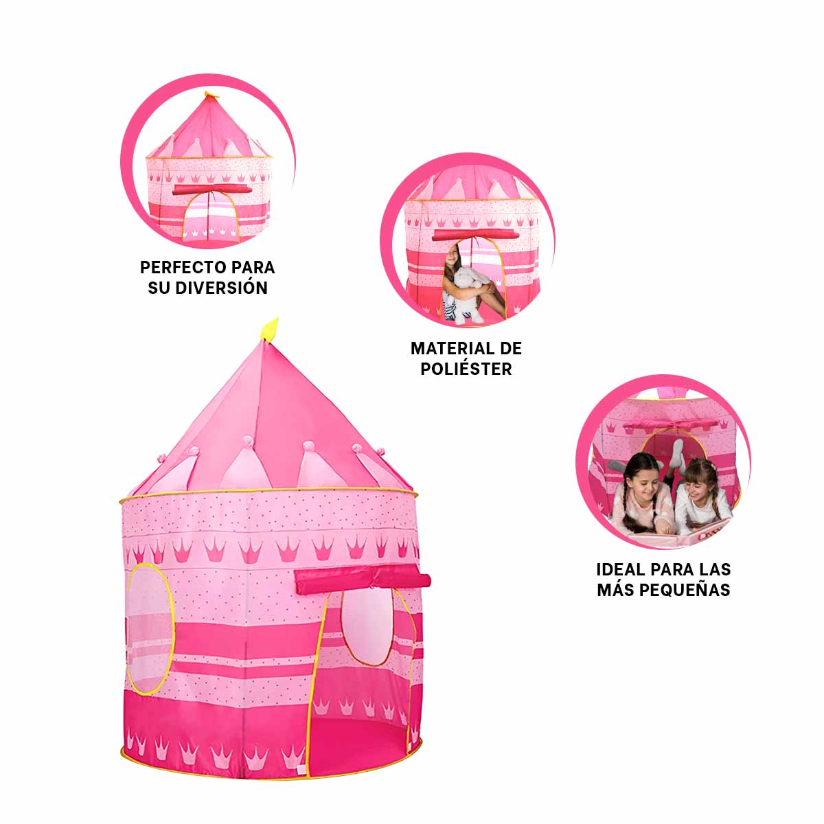 PACK4 CARPA 105X135CM LAVABLE EN ROSADO Y+REGALO AGENDITA - 2