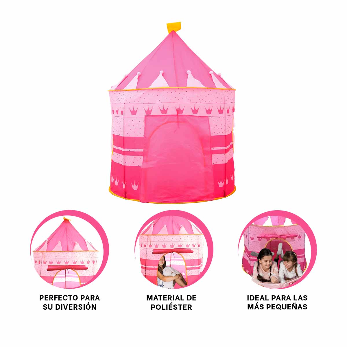 PACK4 CARPA 105X135CM LAVABLE EN ROSADO Y+REGALO AGENDITA - 3