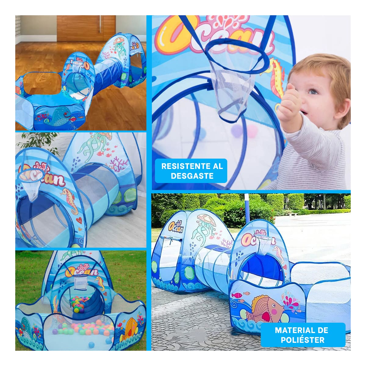 PACK2 CARPA LIGERA DE COLOR CELESTE Y+BANDERITAS ADHESIVAS - 2