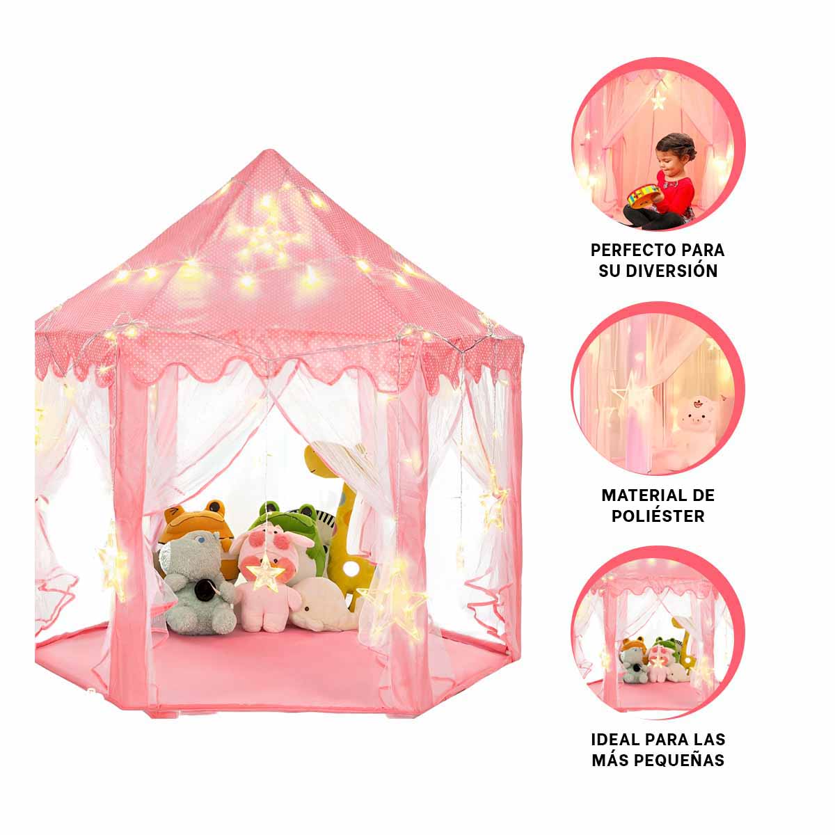 PACK2 CARPA LAVABLE DE NIÑA CON LUCES Y+REGALO AGENDITA - 3