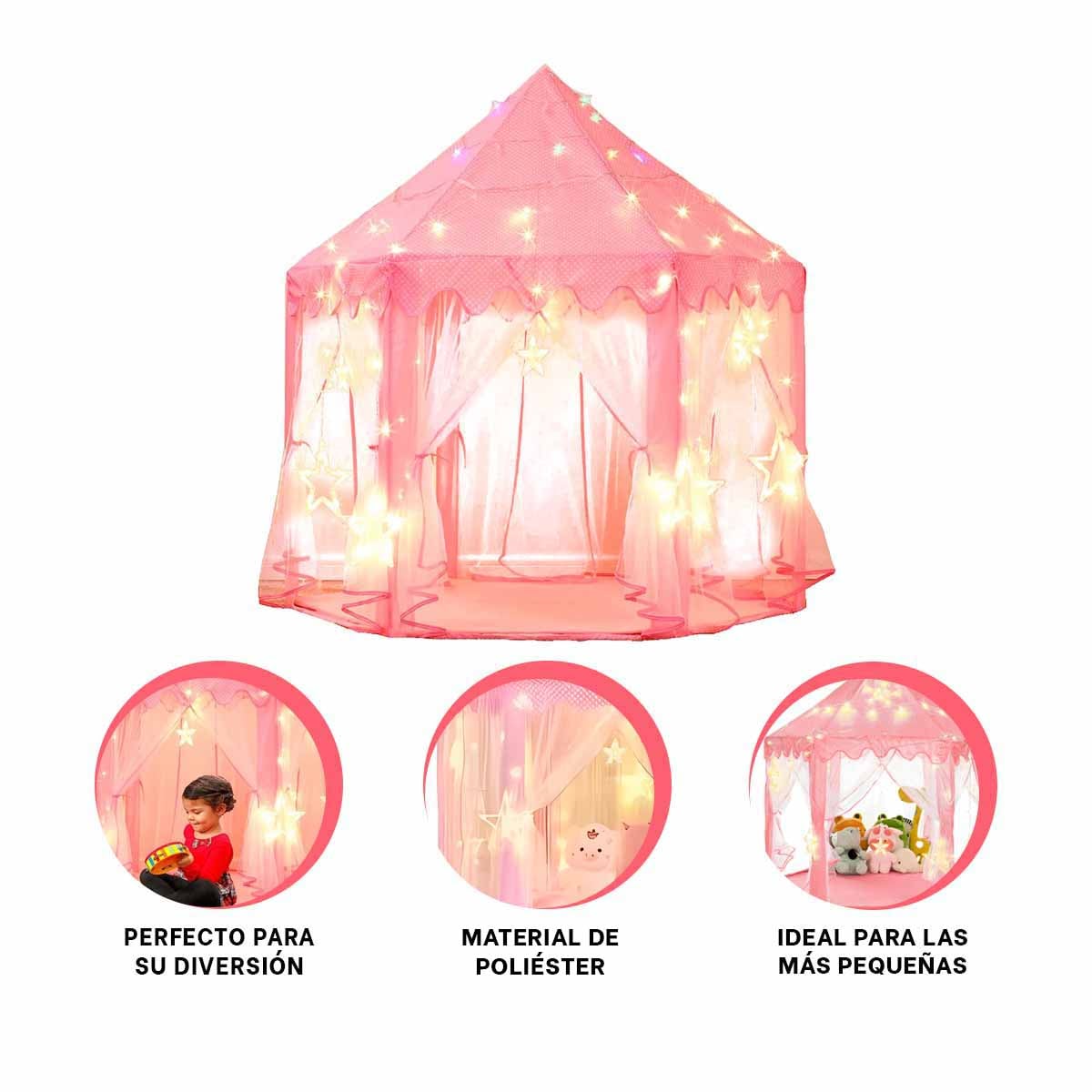 PACK4 CARPA LAVABLE DE NIÑA CON LUCES Y+REGALO AGENDITA - 3
