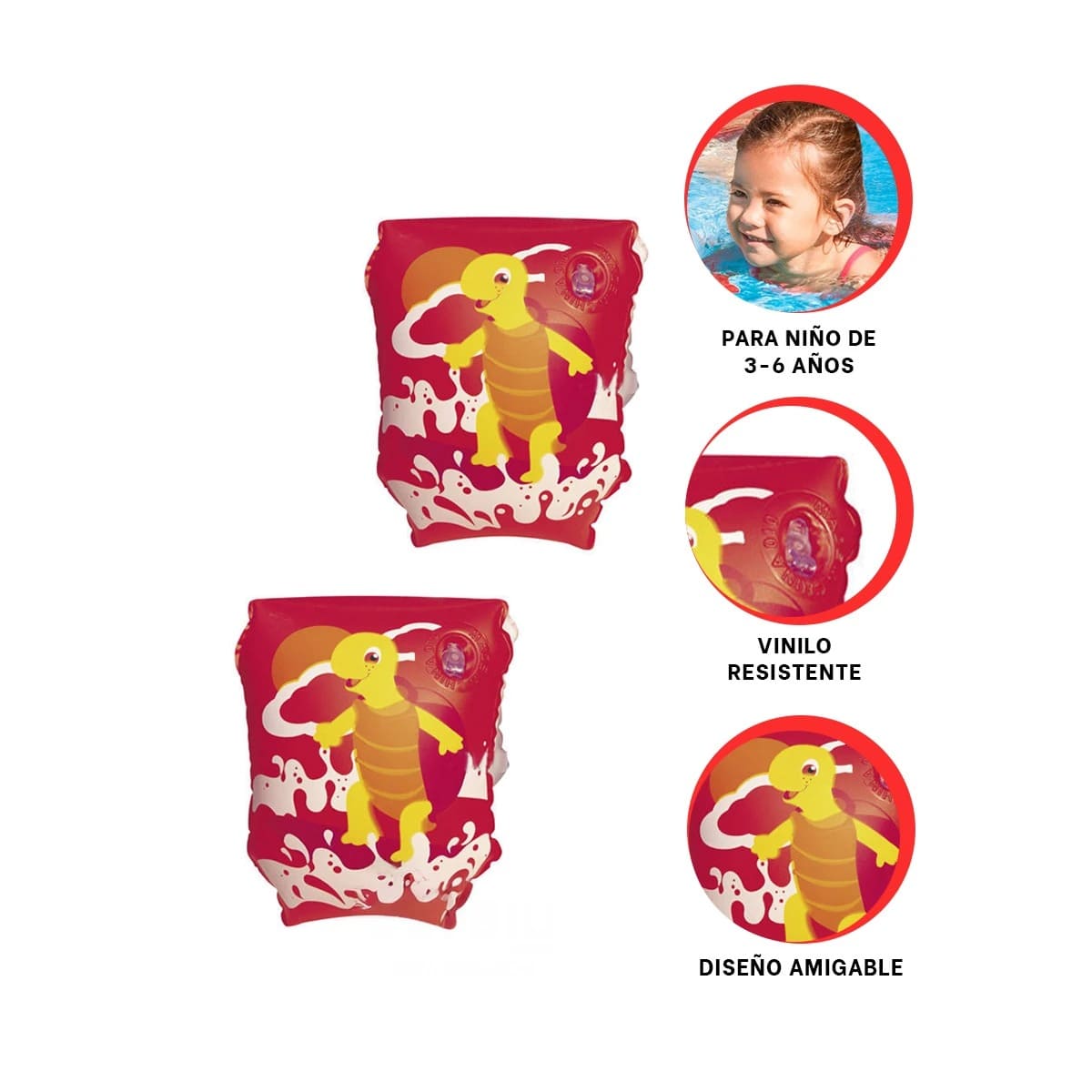 PACK6 BRAZO PRACTICO DE USAR EN ROJO Y+REGALO AGENDITA - 4
