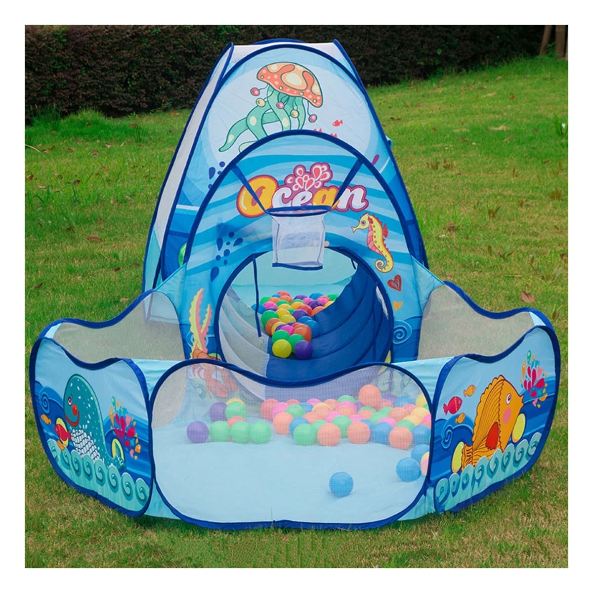 PACK4 CASITA PARA JUEGOS EN CELESTE Y+LIGAS DE REGALO - 1