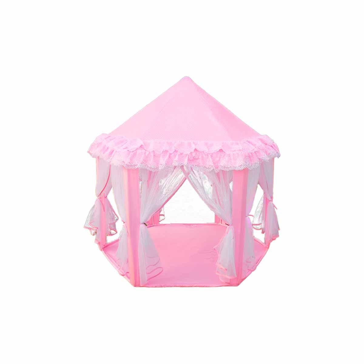 PACK3 CARPA MOVIL 140X135CM PARA NIÑA EN COLOR ROSADO DE TUL - 3