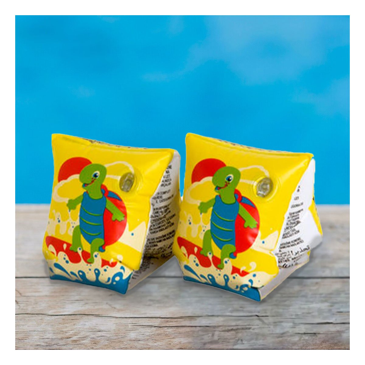 PACK6 AROS ANIMALES ACUATICOS TORTUGA 32043 PARA JUEGOS EN AGUA CON NINOS - 2