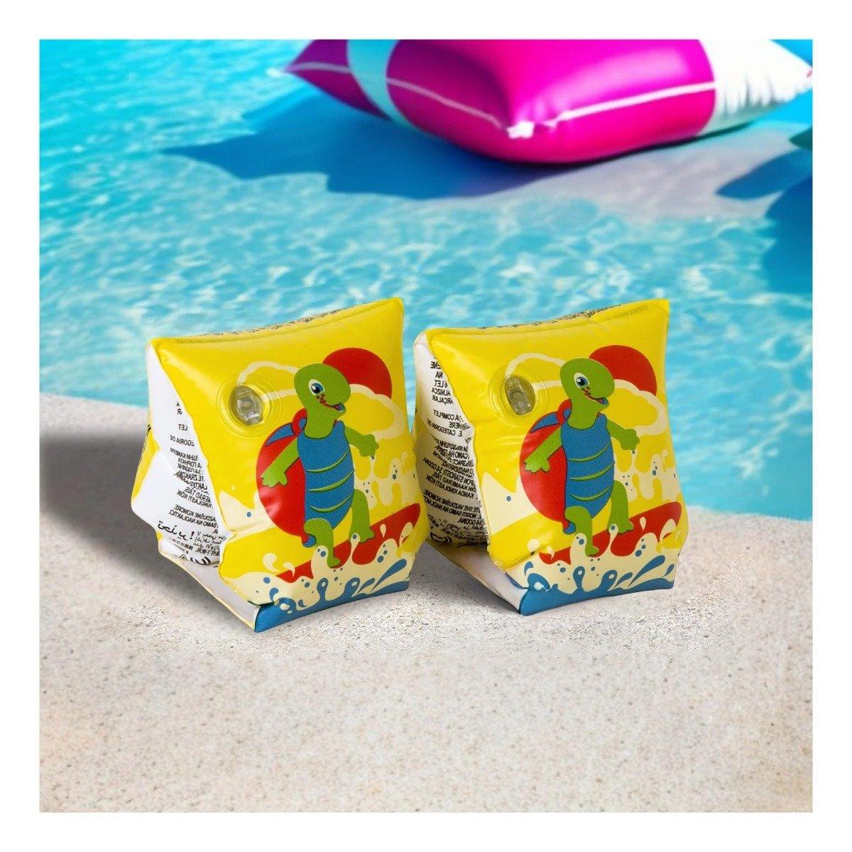 PACK6 AROS ANIMALES ACUATICOS TORTUGA 32043 PARA JUEGOS EN AGUA CON NINOS - 3