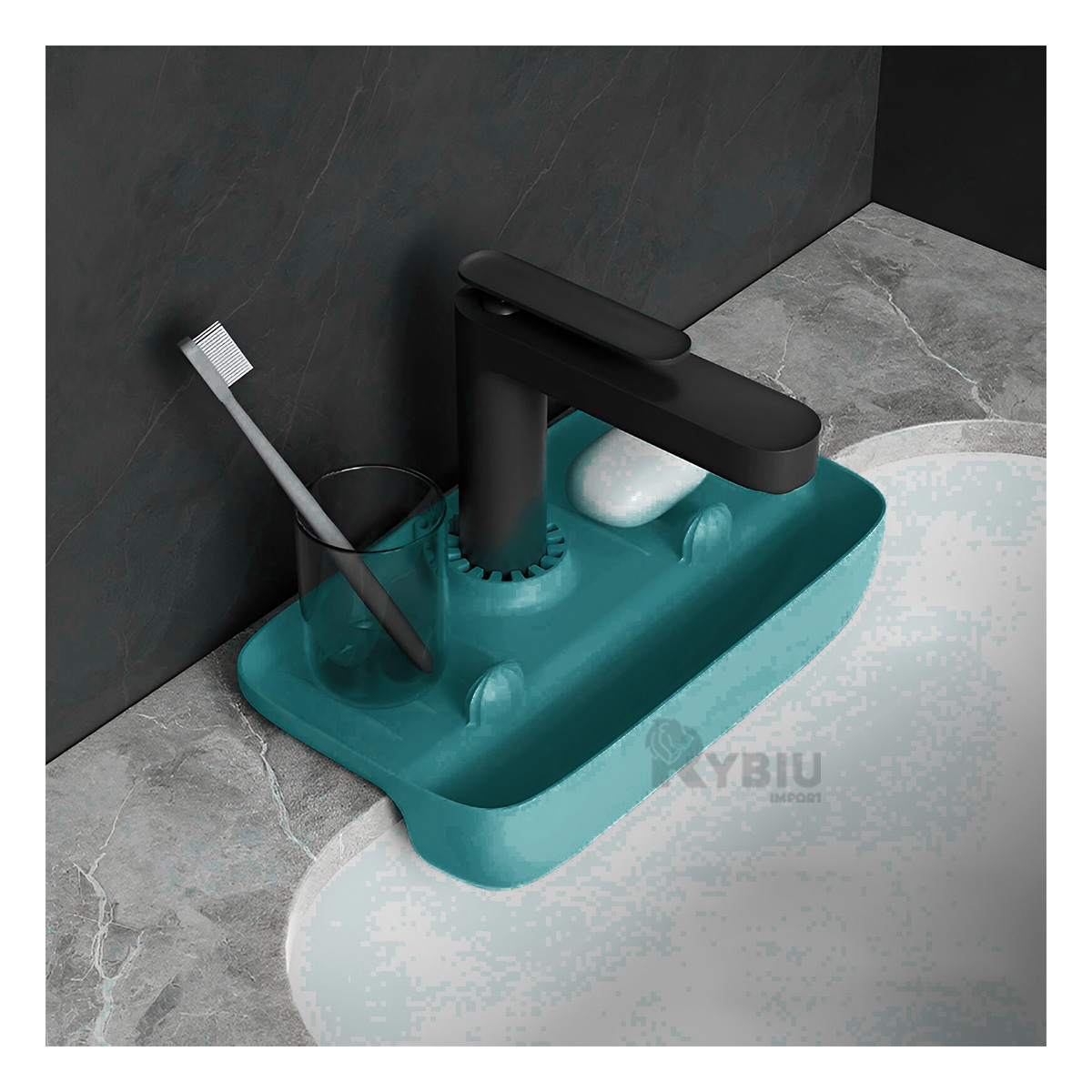 ESCURREPLATOS DURADERO EN COLOR VERDE Y+BANDERITAS ADHESIVAS - 2