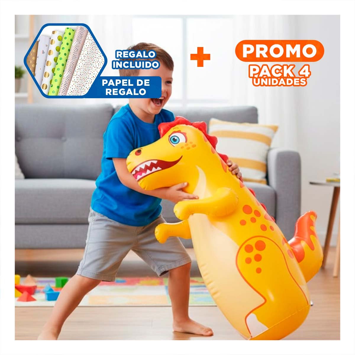 PACK4 ACCESORIO DE DECORACION DINAMICA PARA EL DORMITORIO DE LOS PEQUEÑOS Y+PAPEL REGALO - 1