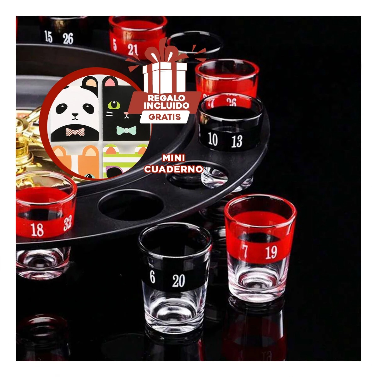 PACK6 SET PARA FIESTA EN MULTICOLOR Y+REGALO AGENDITA - 1