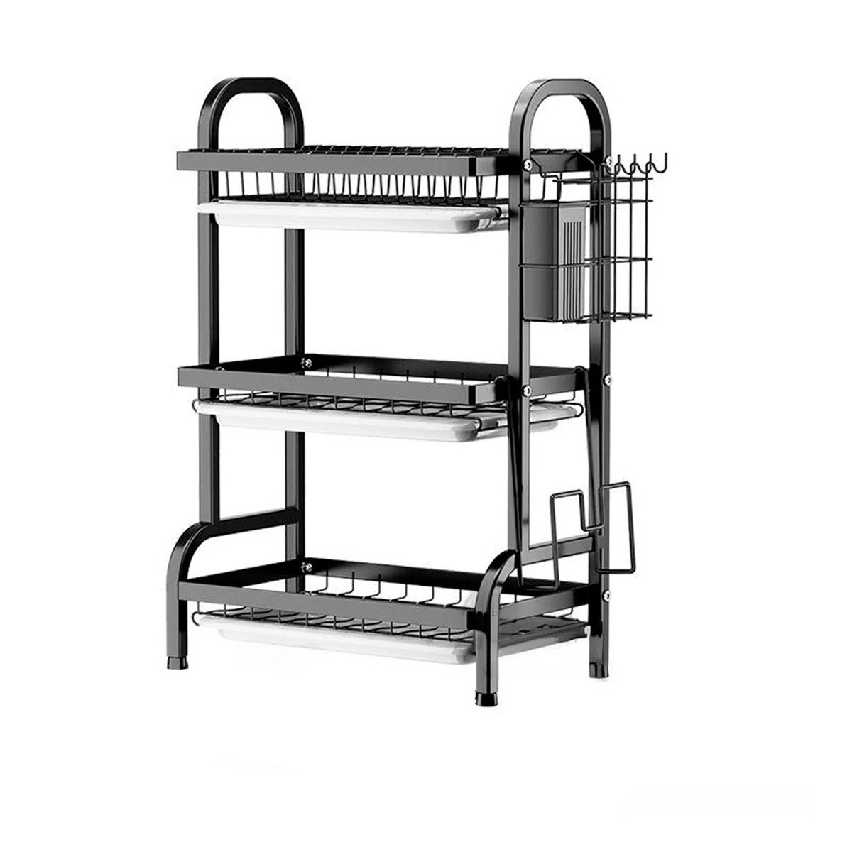 PACK3 SOPORTE FUNCIONAL 3N PARA PLATOS Y BANDEJAS NEGRO - 2