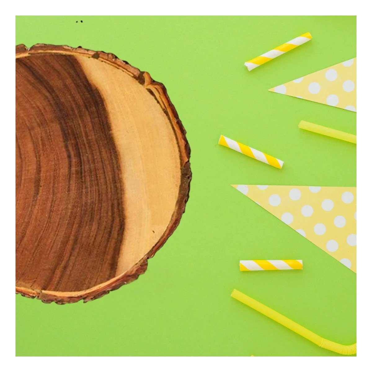 PACK4 ARTICULO DECORATIVO CIRCULAR DE MADERA PARA DECORACION DE HOGAR CALIDO Y+REGALO STICKER - 3