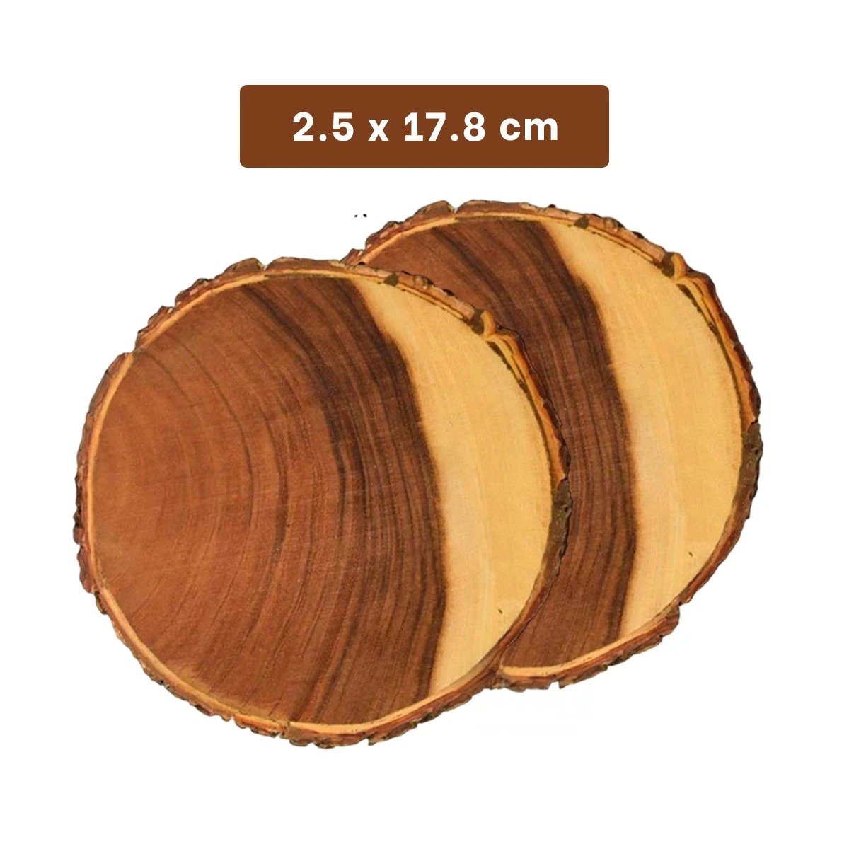 PACK4 ARTICULO DECORATIVO CIRCULAR DE MADERA PARA DECORACION DE HOGAR CALIDO Y+REGALO STICKER - 4
