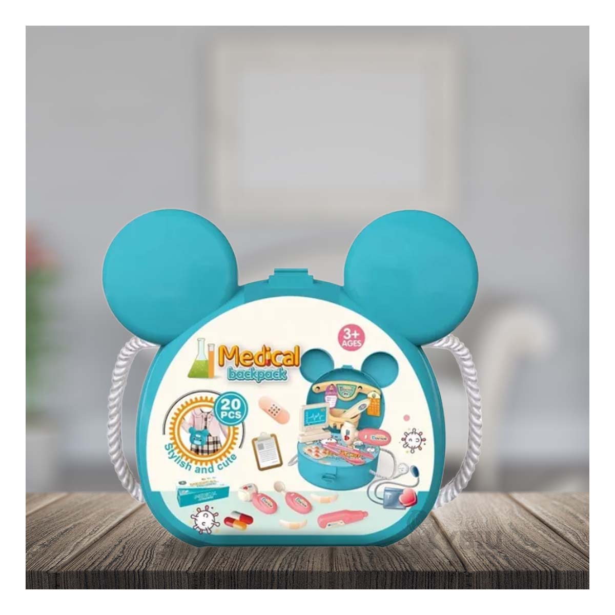 CARTERA INTERACTIVA PARA INFANTES CELESTE Y+PAPEL DE REGALO - 2