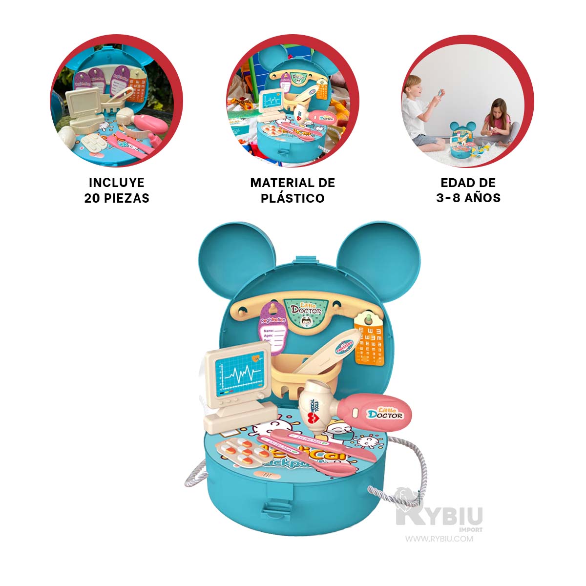 CARTERA INTERACTIVA PARA INFANTES CELESTE Y+PAPEL DE REGALO - 3