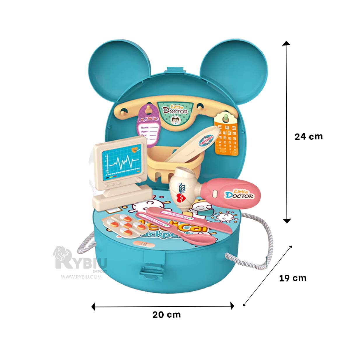 CARTERA INTERACTIVA PARA INFANTES CELESTE Y+PAPEL DE REGALO - 5