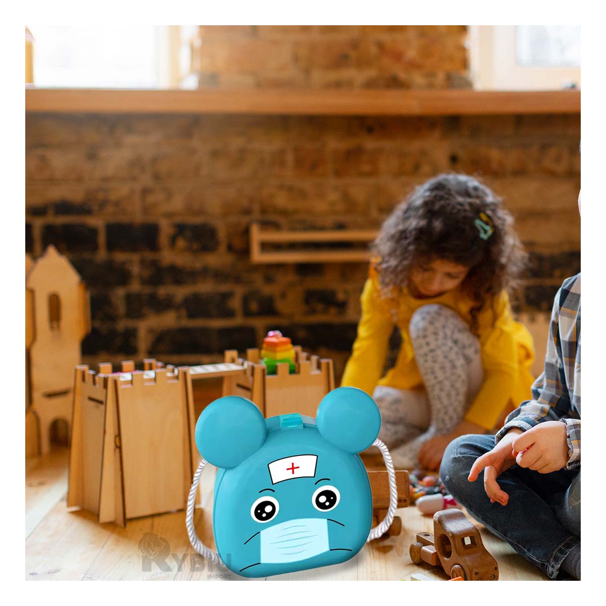SET DE DIVERSION INFANTIL EN COLOR CELESTE Y+LIGAS DE REGALO - 4