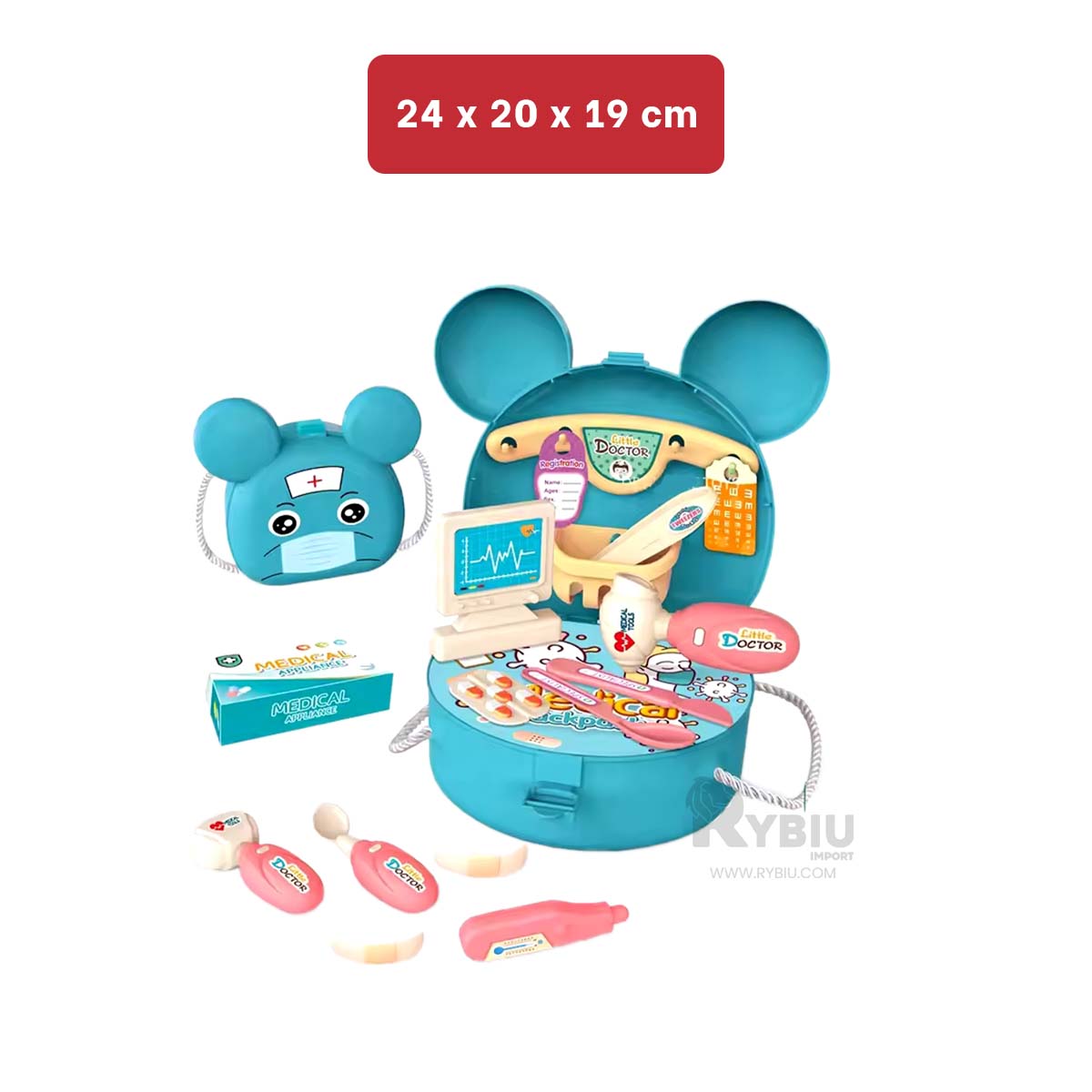 ESTUCHE ENTRETENIDO PARA NIÑOS COLOR CELESTE Y+GIFT STICKERS - 5