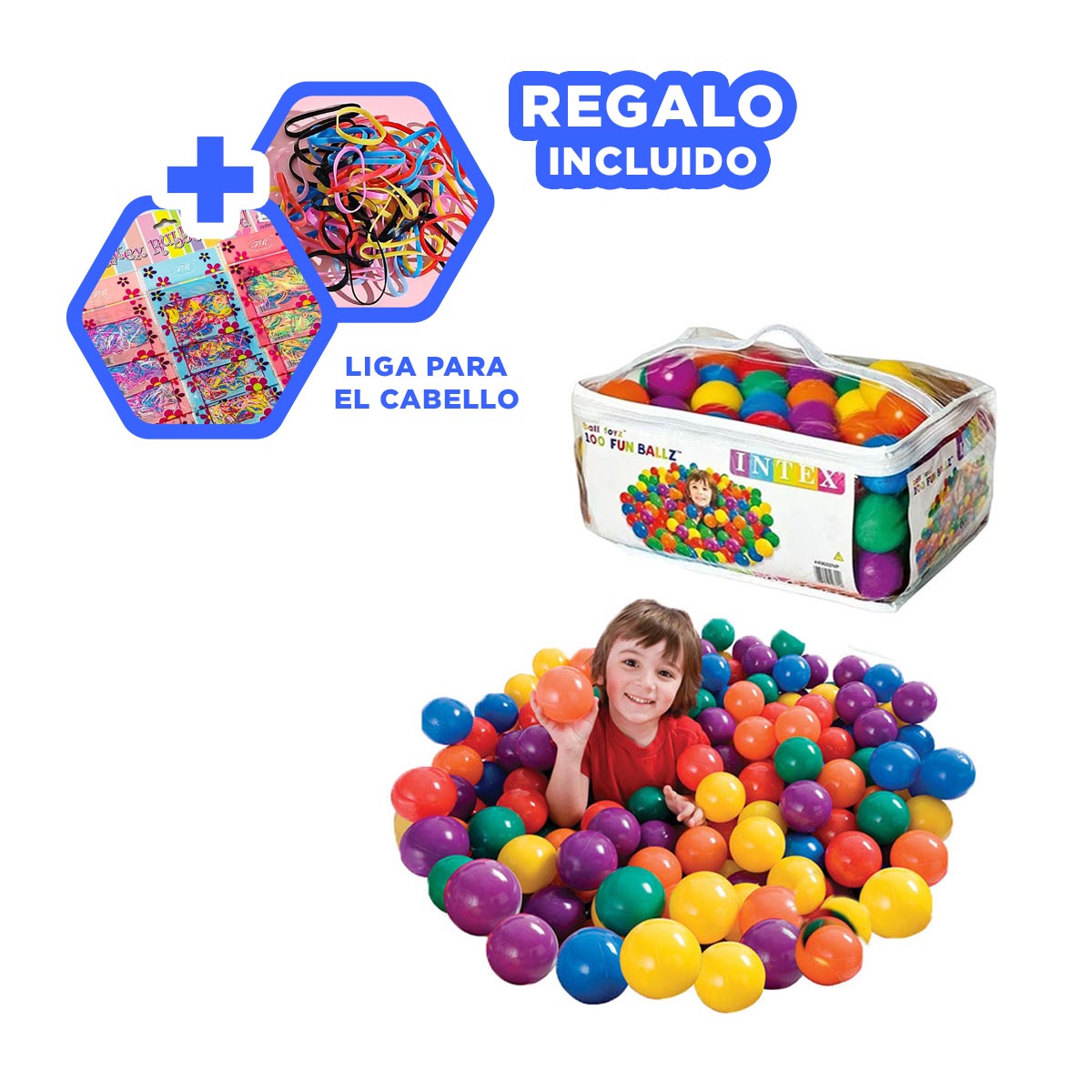 PACK3 KIT DE JUEGO PARA NIÑOS MULTICOLOR Y+LIGAS DE REGALO - 1