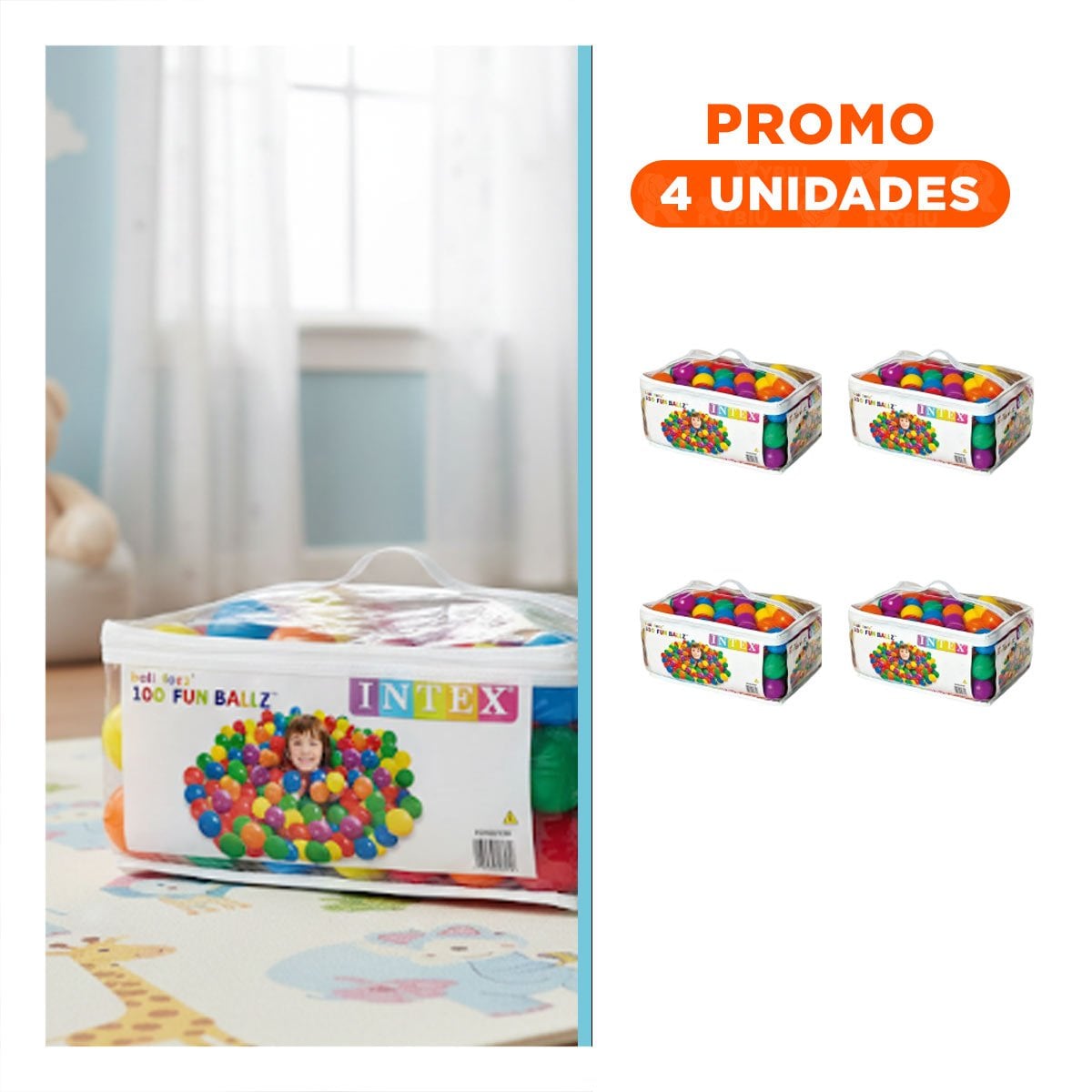 AGRUPACION4 GRUPO DE DIVERSION INFINITA PARA LOS SALTOS DE SUS HIJOS Y+REGALO STICKER - 1