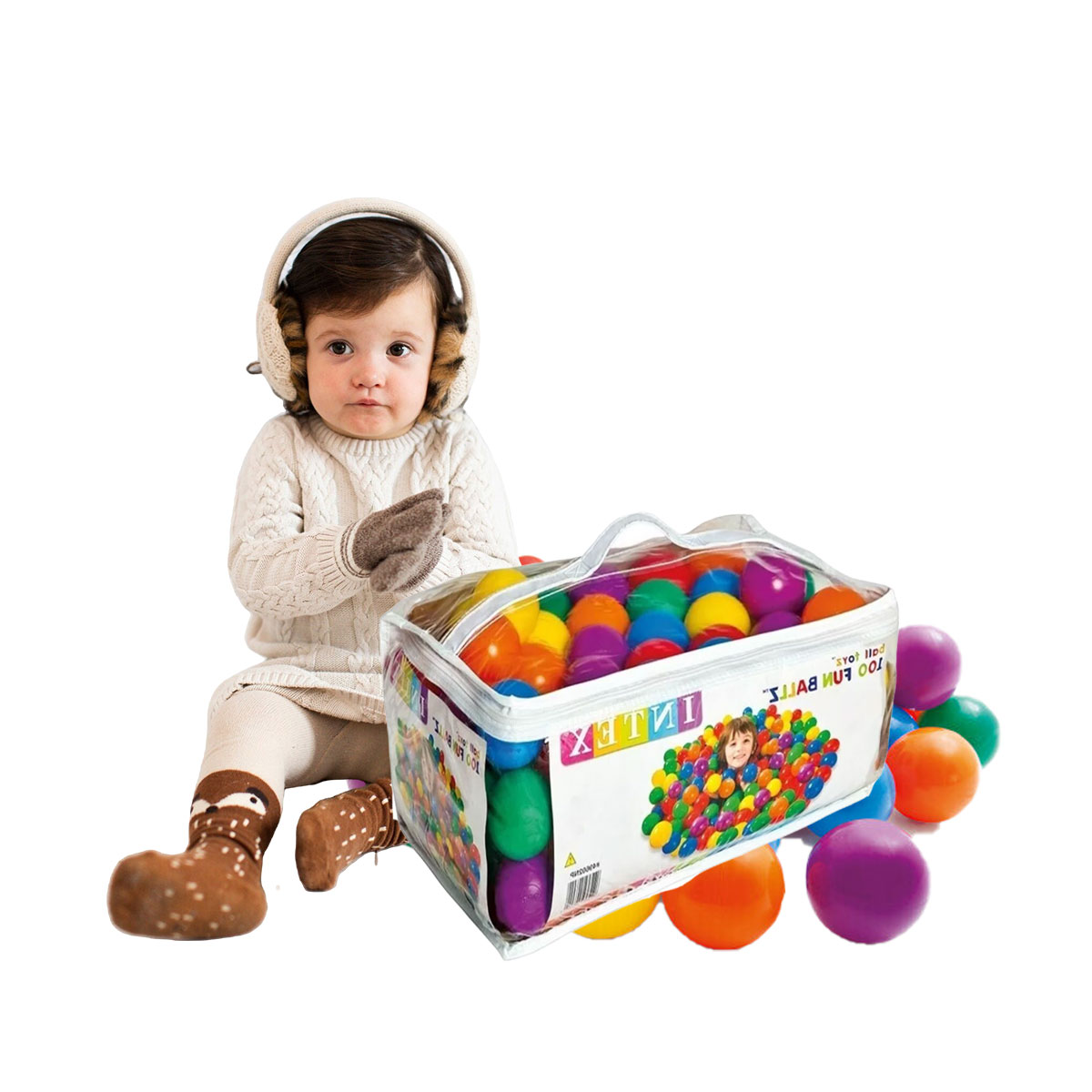 PACK2 SET INFANTIL EN MULTICOLOR Y+BANDERITAS ADHESIVAS - 3