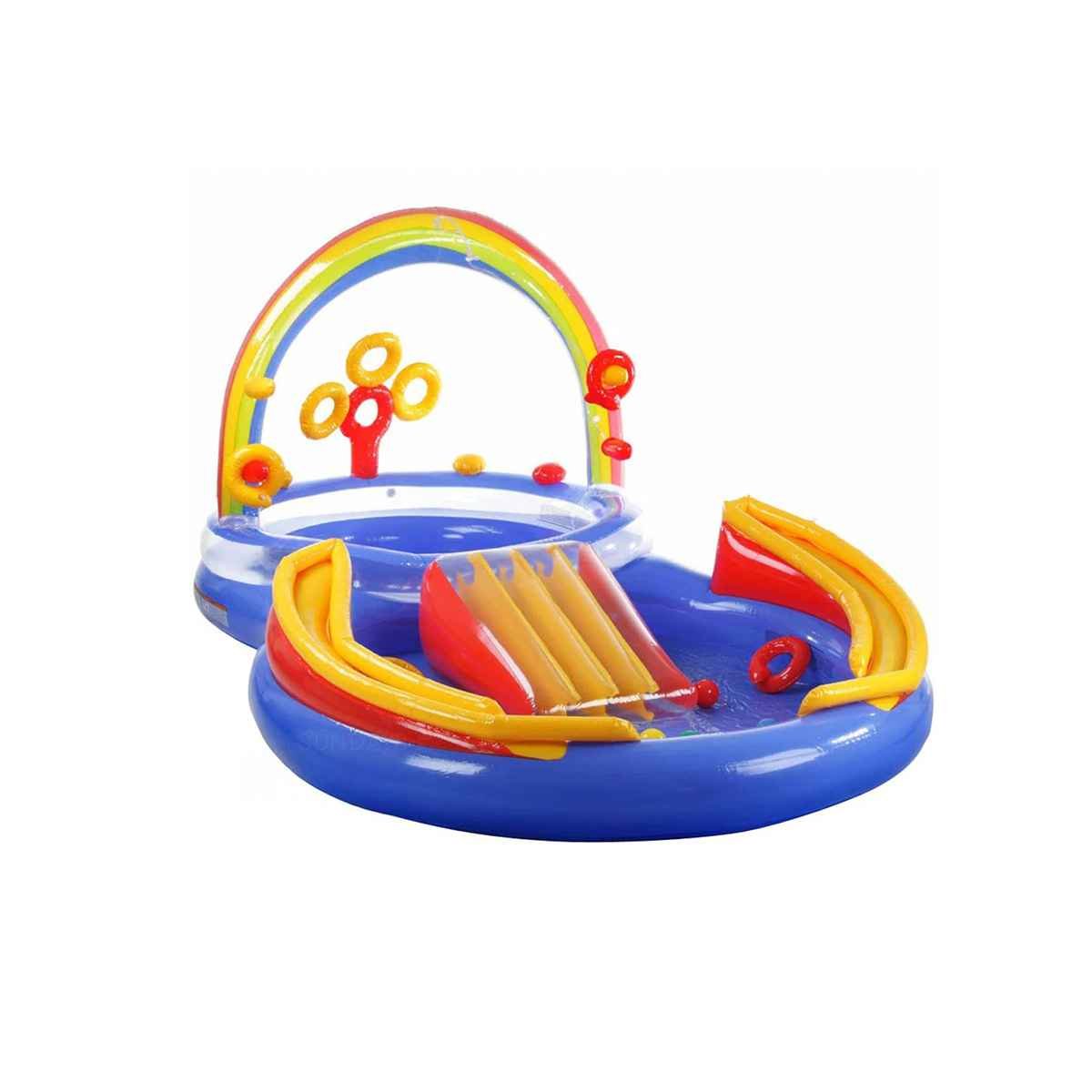 PACK2 ESPACIO RECREATIVO ARCOIRIS INFLABLE PARA NINOS PARA ACTIVIDADES Y+REGALO STICKER - 2
