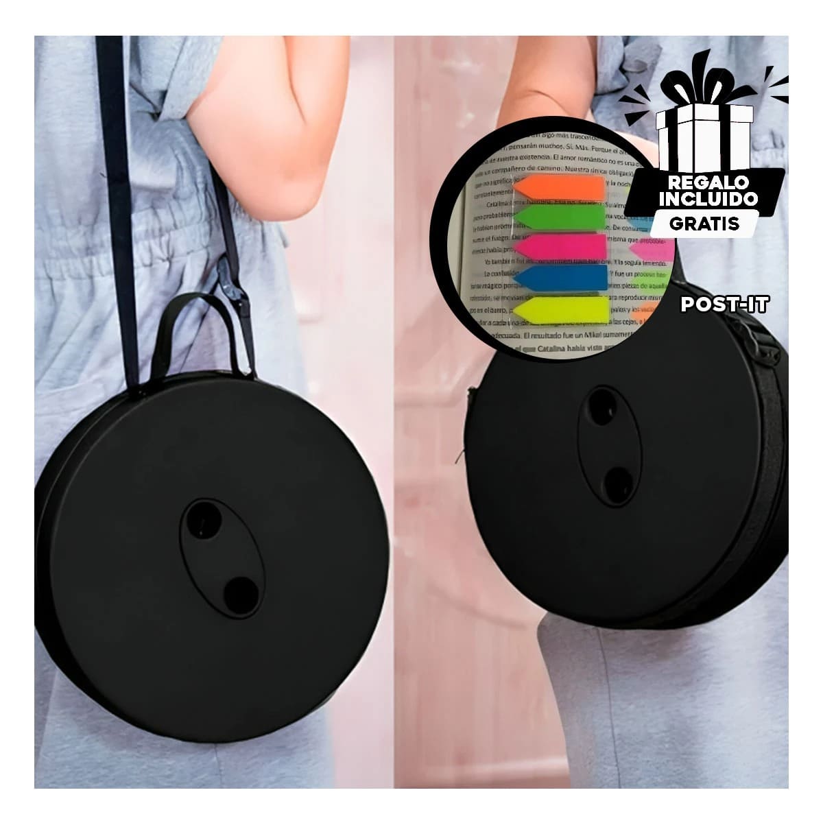 PACK12 SILLA SOFISTICADA EN NEGRO Y+BANDERITAS ADHESIVAS - 1
