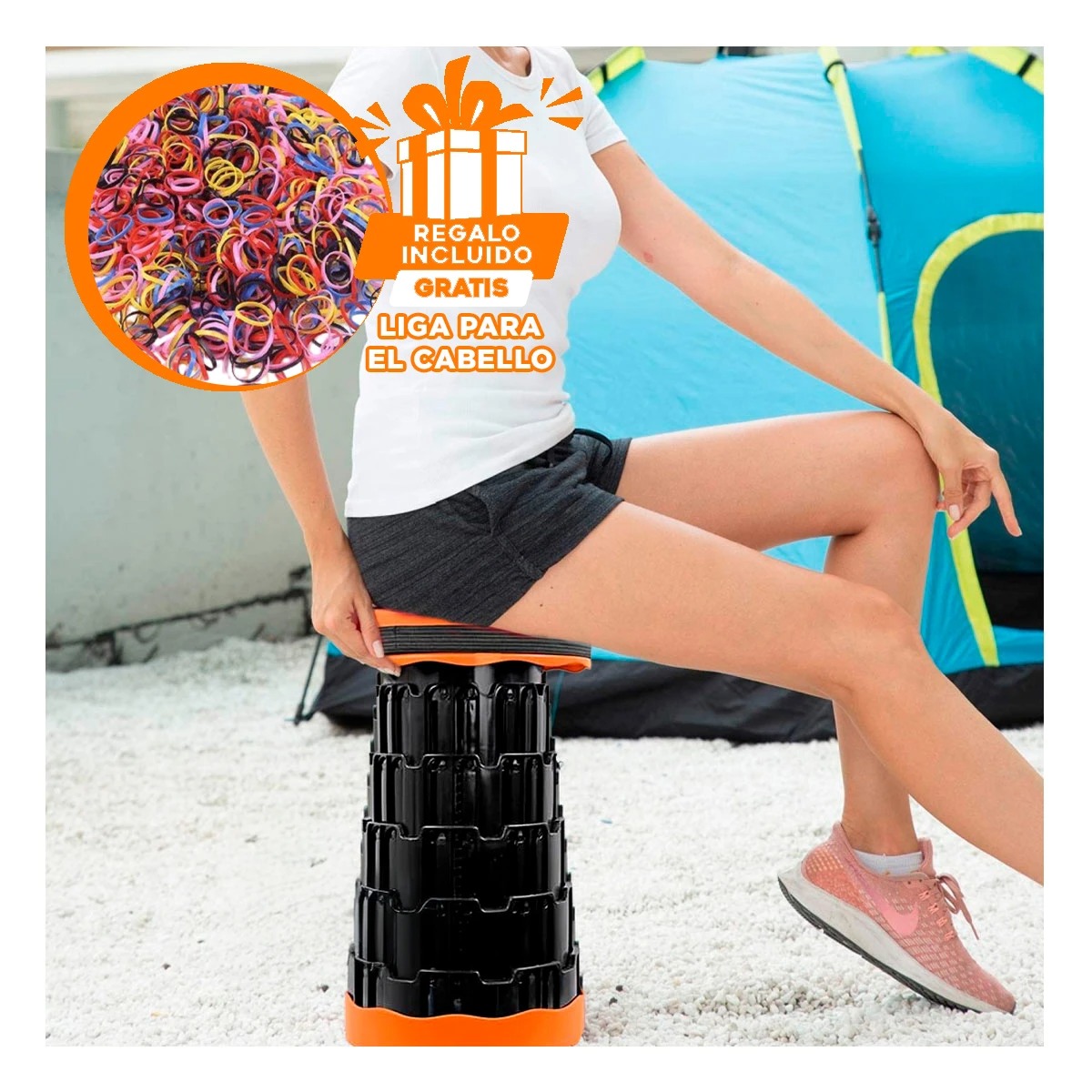 PACK5 ASIENTO CON PROTECCION EN NARANJA Y+LIGAS DE REGALO - 1