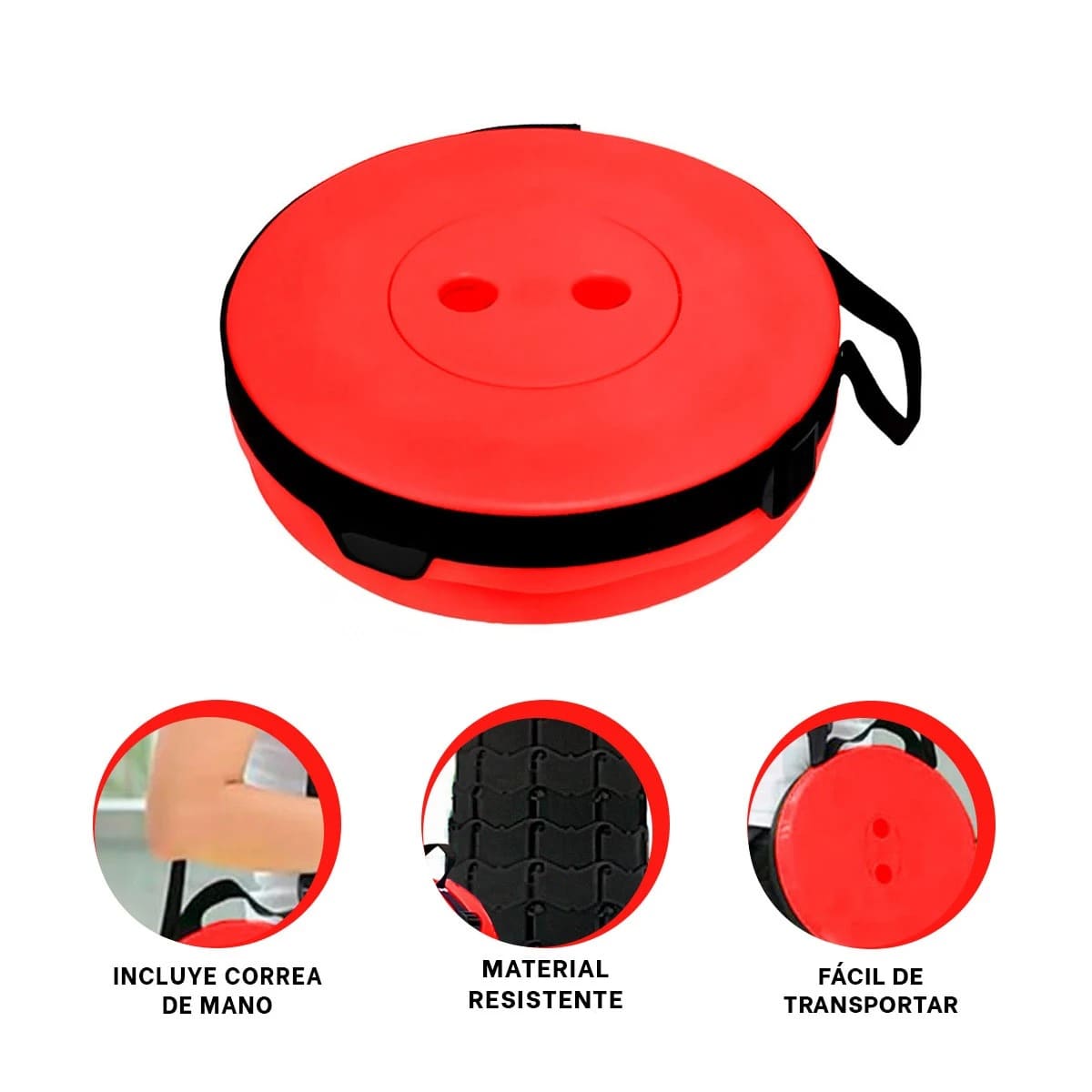 PACK3 ASIENTO FLEXIBLE CAMPAMENTO DE ROJO Y+REGALO STICKERS - 4