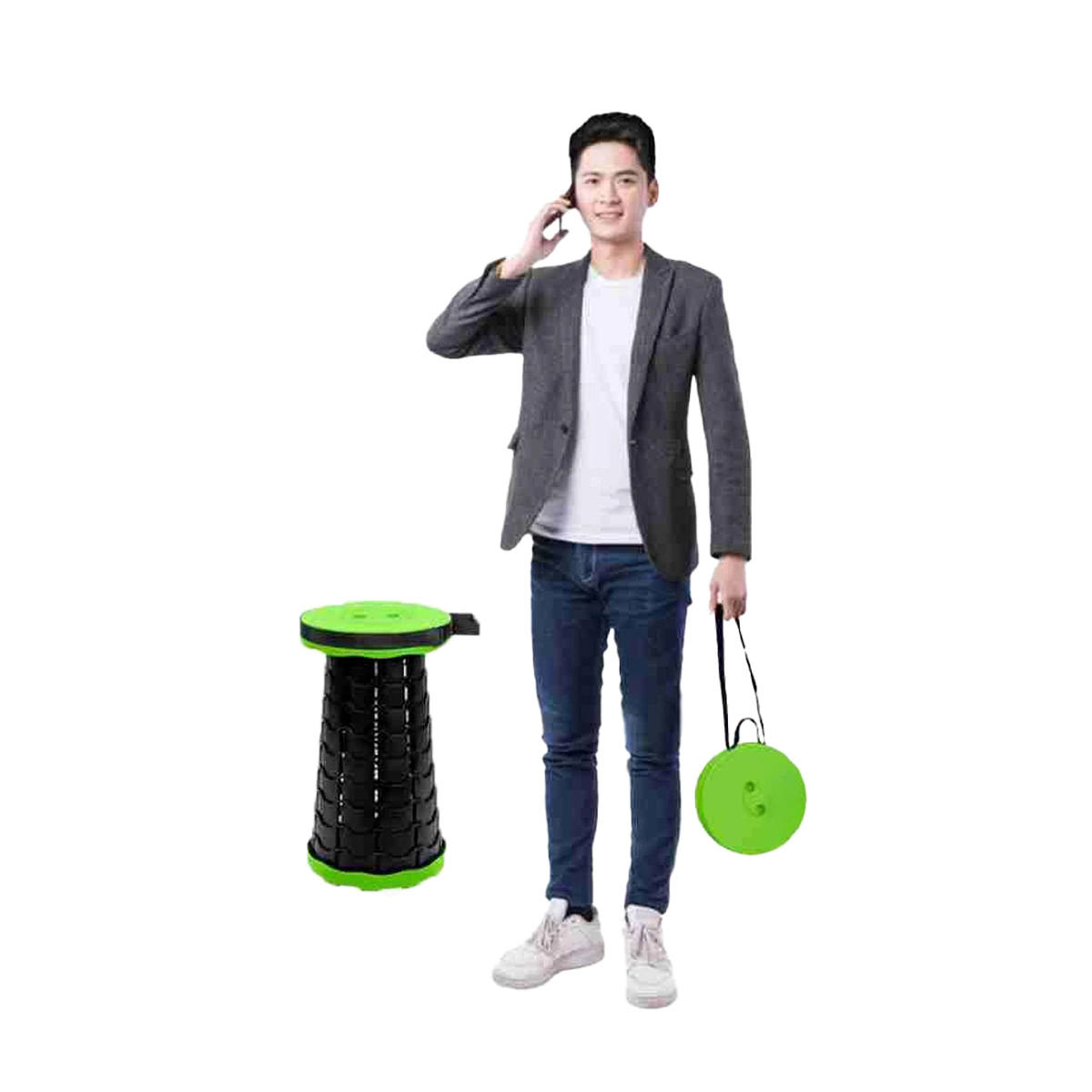 PACK9 SILLA LIGERA PLEGABLE PARA VIAJES PASEOS EN VERDE - 2
