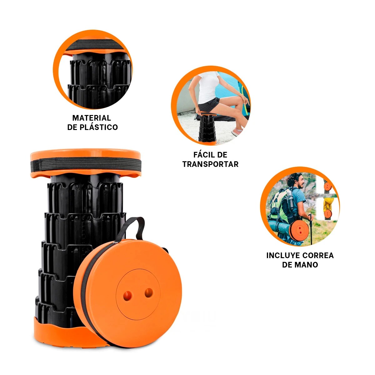 PACK2 SILLA LIGERA EN ANARANJADO Y+BANDERITAS ADHESIVAS - 3