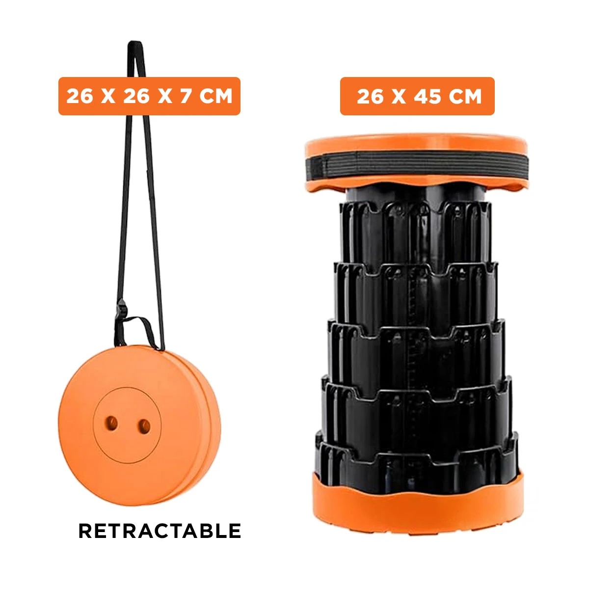 PACK2 SILLA LIGERA EN ANARANJADO Y+BANDERITAS ADHESIVAS - 5
