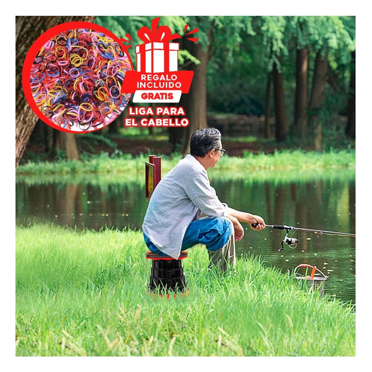 PACK9 ASIENTO CON PROTECCION EN ROJO Y+LIGAS DE REGALO - 1