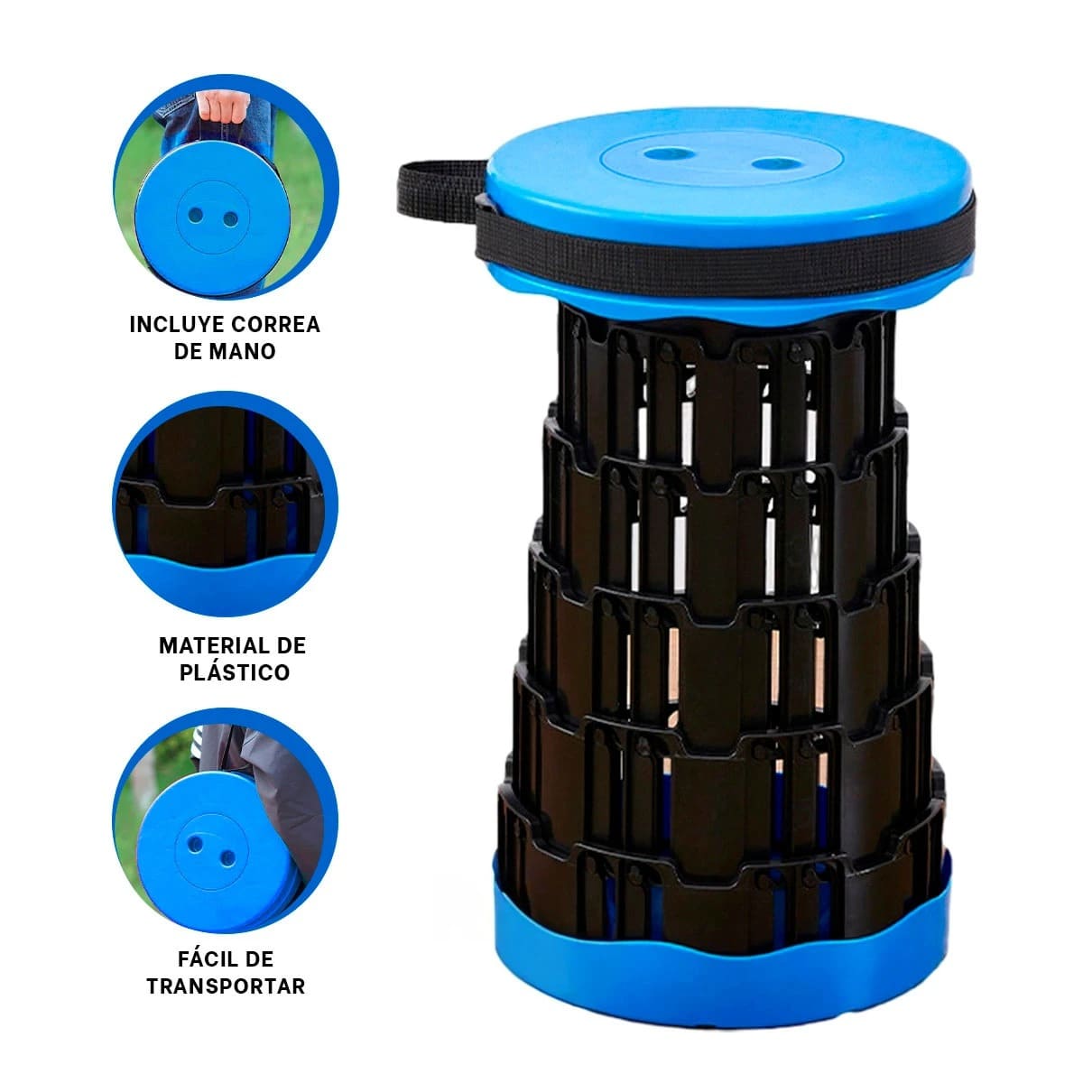 PACK12 SILLA LIGERA EN AZUL Y+BANDERITAS ADHESIVAS - 3