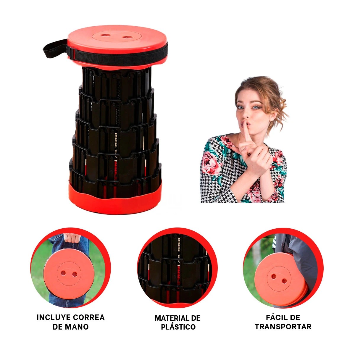 PACK9 SILLA LIGERA EN ROJO Y+BANDERITAS ADHESIVAS - 3