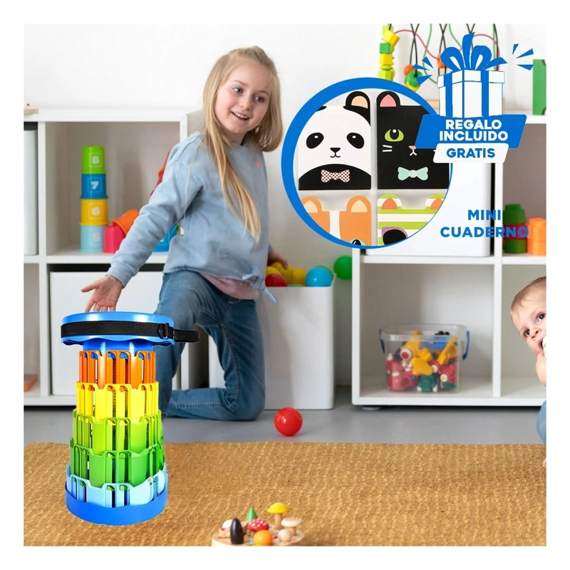 PACK2 SILLA ABRE FACIL DE COLORES EN AZUL Y+REGALO AGENDITA - 1